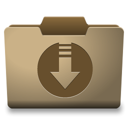 Cardboard Downloads Icon 256x256 png